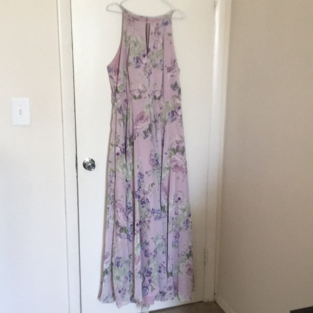 Floor length bridesmaid dress
